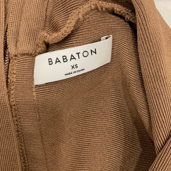 BABATON | Vandelay Dress | Women Size XS | Aritzia | Bandage Dress | NWT | Camel - Picture 6 of 10